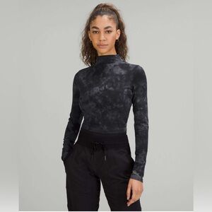 Lululemon All Aligned Mock Neck Long Sleeve Shirt, Size 4